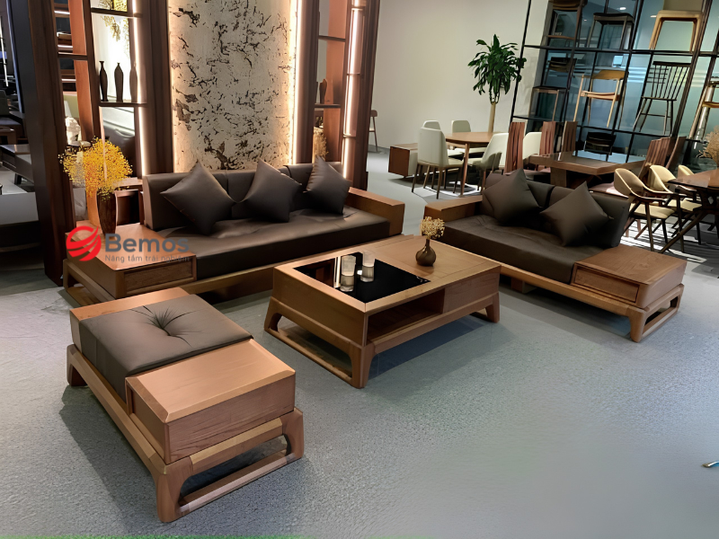 sofa góc chân quỳ