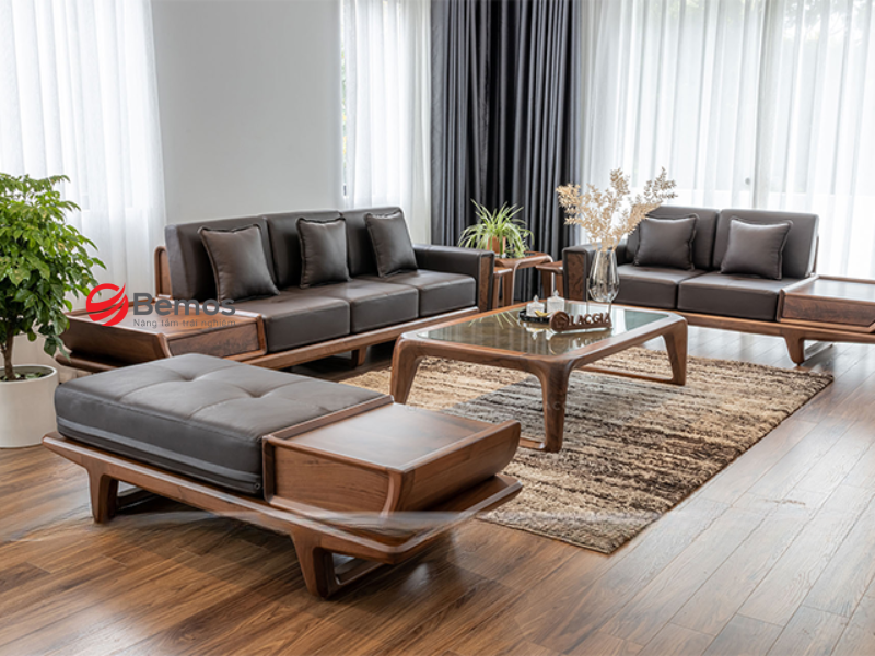 Điều gì tạo nên sức hút của dáng chân thuyền trong thiết kế sofa gỗ?