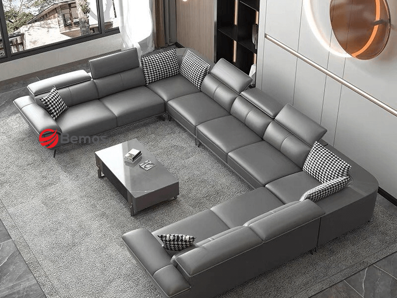 Phân loại Sofa góc chữ U theo chất liệu