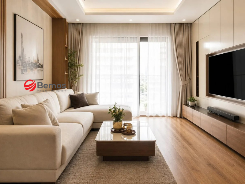 Đặc điểm không gian phòng khách căn hộ chung cư hiện nay