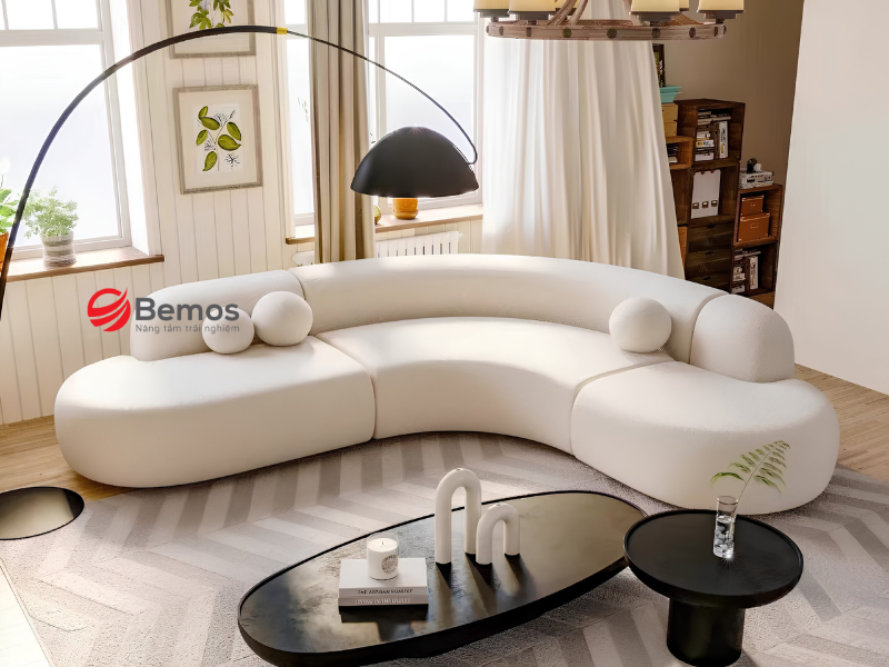 Sofa Góc Cong - Xu Hướng Thiết Kế Nội Thất Sang Trọng Cho Phòng Khách