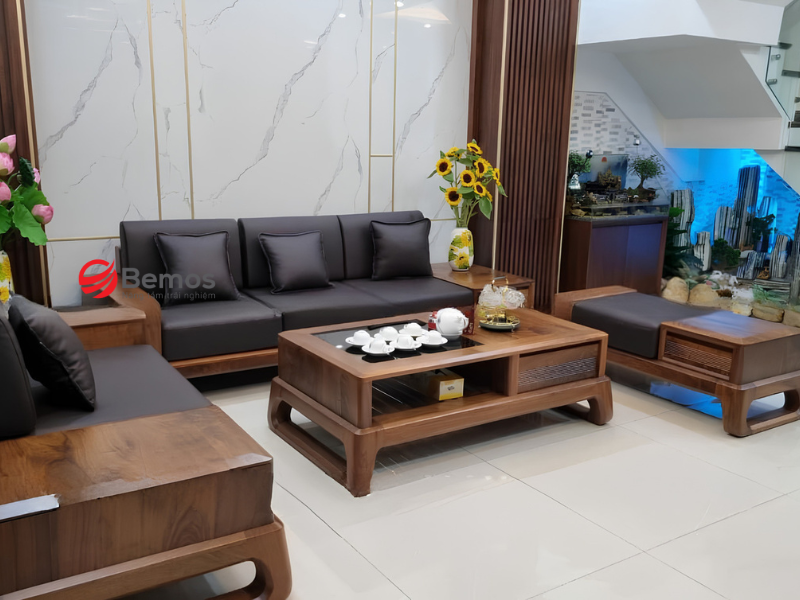 Vì sao sofa góc gỗ sồi luôn là lựa chọn hàng đầu cho phòng khách