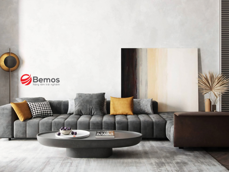 Sofa góc L nỉ