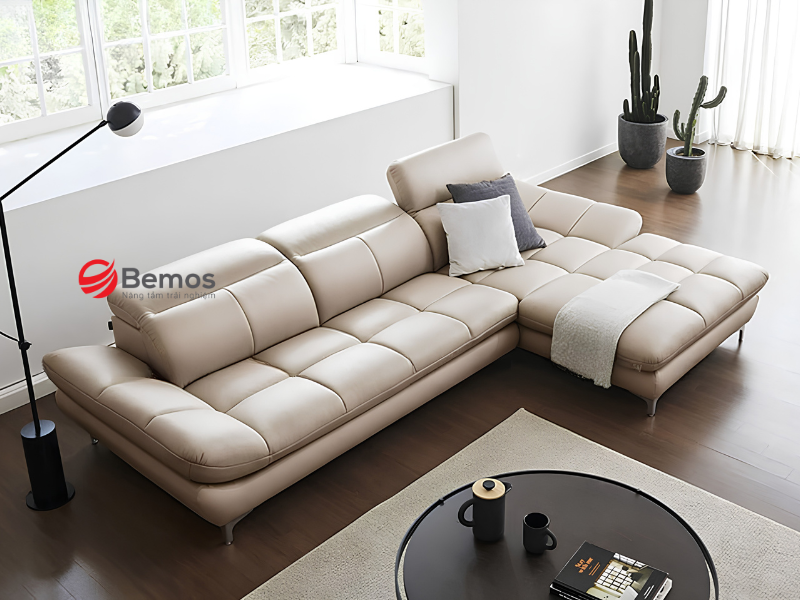 Kinh nghiệm chọn chất liệu và màu sắc cho sofa góc L phải