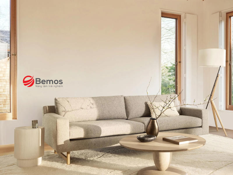 Gợi ý cách phối màu nội thất giúp phòng nhỏ đặt sofa góc vẫn rộng rãi
