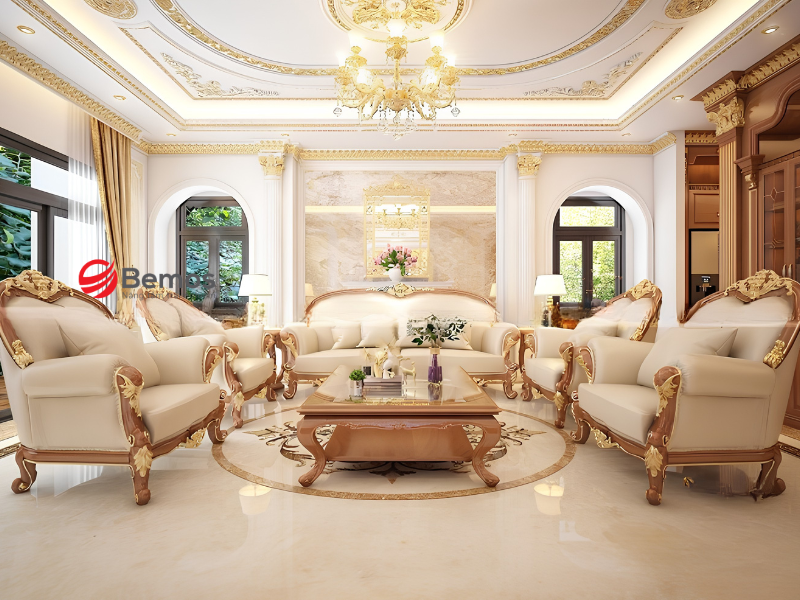 Sofa góc tân cổ điển cách tân – Sự giao thoa giữa quyền lực và hiện đại