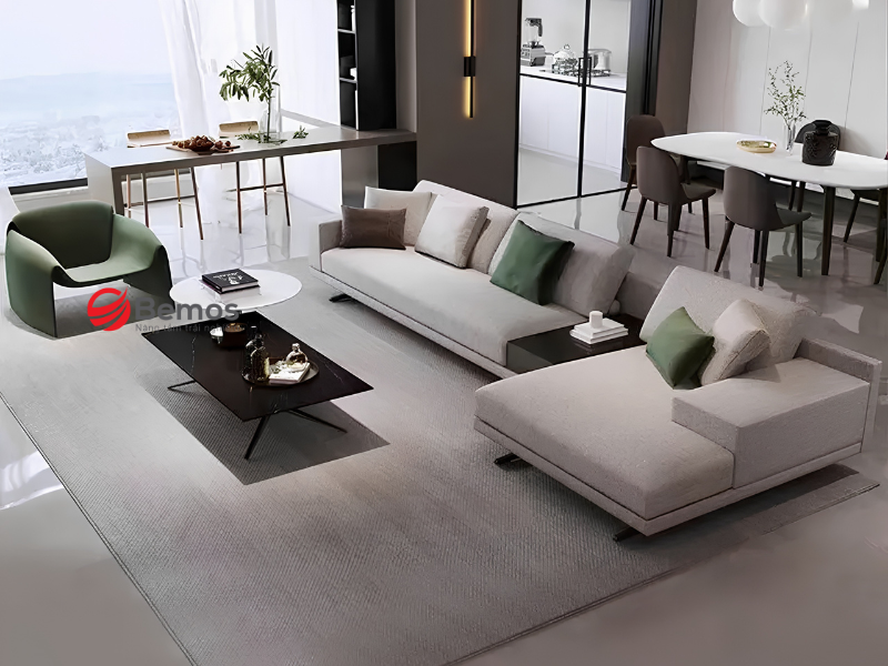 Các kiểu sofa nỉ văn phòng hiện đại, tạo cảm hứng làm việc
