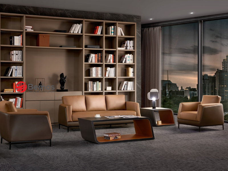 Sofa văn phòng bọc da
