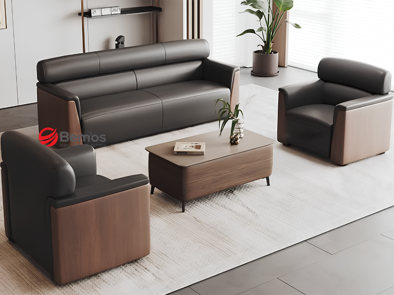 Vị trí kê sofa văn phòng nhỏ thông minh giúp mặt bằng luôn ngăn nắp