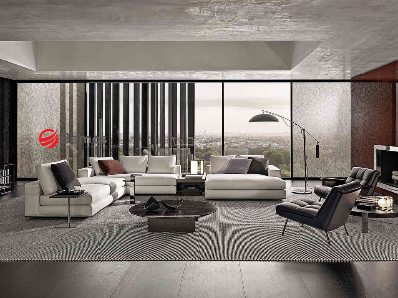 Sofa văng chữ U phù hợp không gian nào