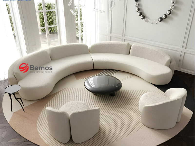 Sofa cong phù hợp với không gian nào