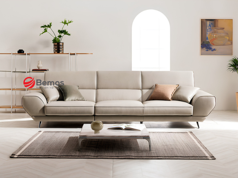 Gợi ý cách phối màu sofa văng 3m với nội thất tổng thể