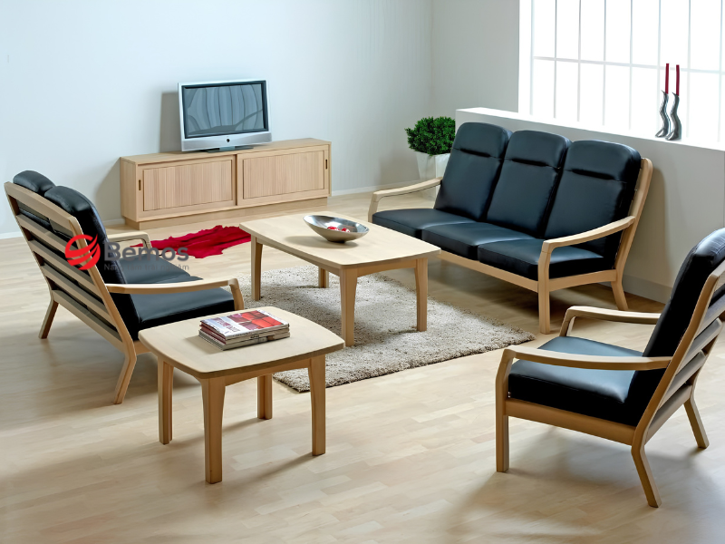 Sofa văng gỗ công nghiệp