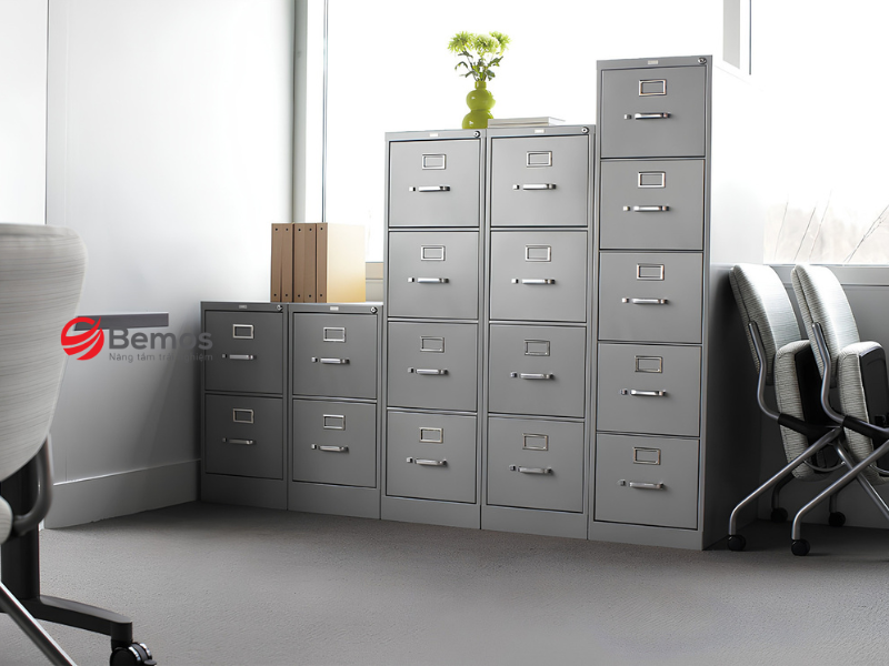 Cách chọn tone tủ tài liệu màu xám chuẩn