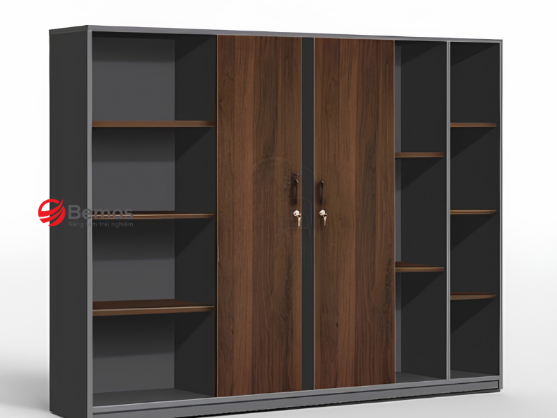 Sức hút từ vân gỗ tự nhiên của tủ tài liệu veneer